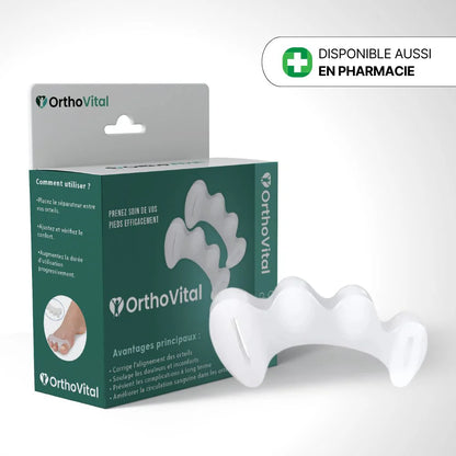 1 paire - Correcteur d'orteils en silicone